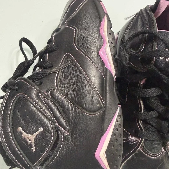 Kids Black and Purple High-Top Sneakers - Picture 6 of 12